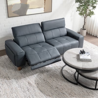 Classic Home Alea Zero Gravity Power Recliner Upholstered Leather Sofa