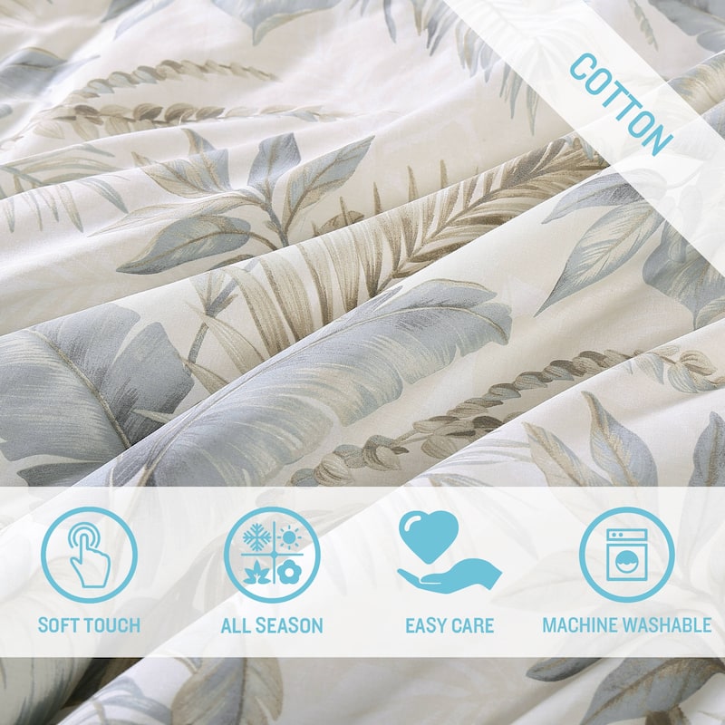 Tommy Bahama Bakers Bluff Blue Cotton 3-piece Comforter Set