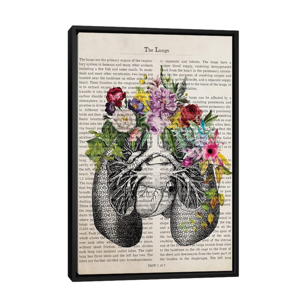 iCanvas "The Lungs" by Aged Pixel Framed Canvas Print