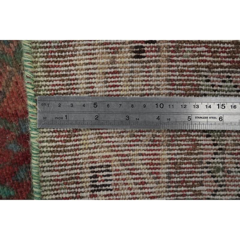 Hand Knotted Oriental 100% Wool Carpet Traditional Tribal Multi-Colored Ardebil Runner Rug - 10' 0'' X 3' 5''