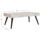 preview thumbnail 11 of 10, SAFAVIEH Cedric Modern Light Grey/ Black Coffee Table - 43.3" x 23.6" x 16.5"