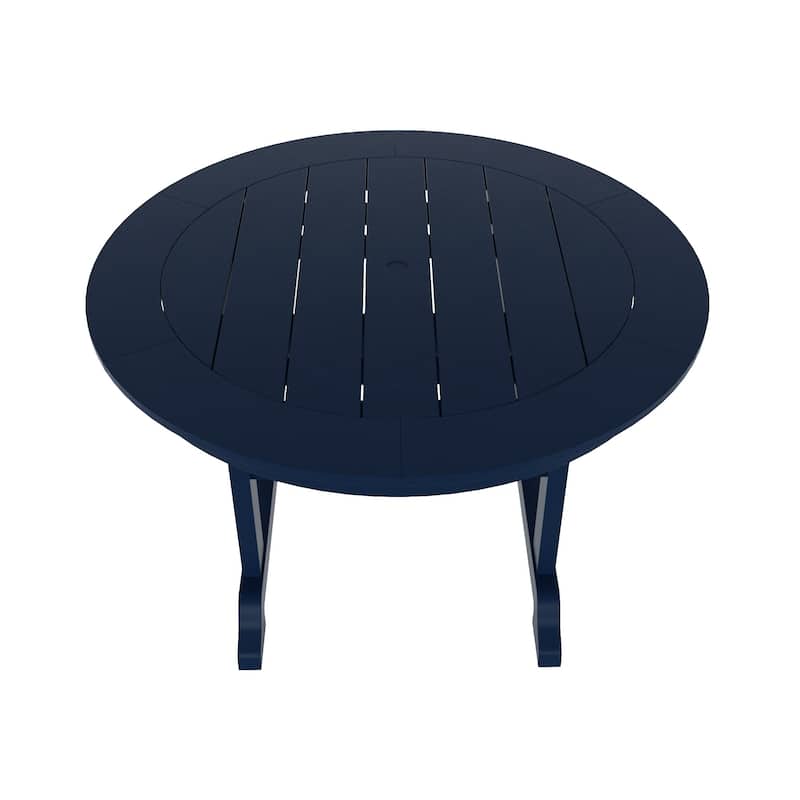 Polytrends Laguna Hdpe All Weather Outdoor Patio 47" Round Dining Table
