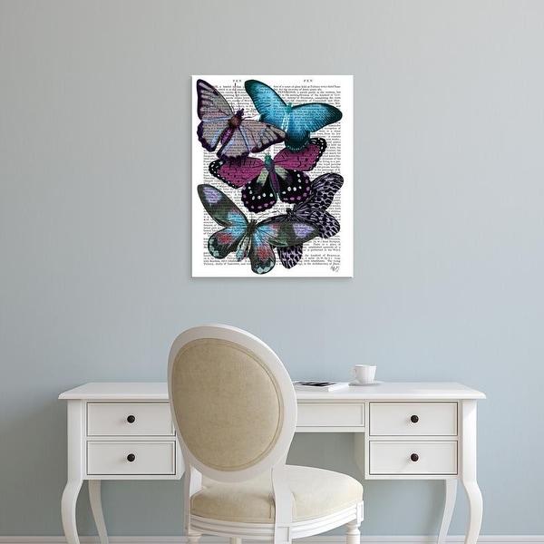 Easy Art Prints Fab Funky's 'Big Bold Butterflies 5' Premium Canvas Art