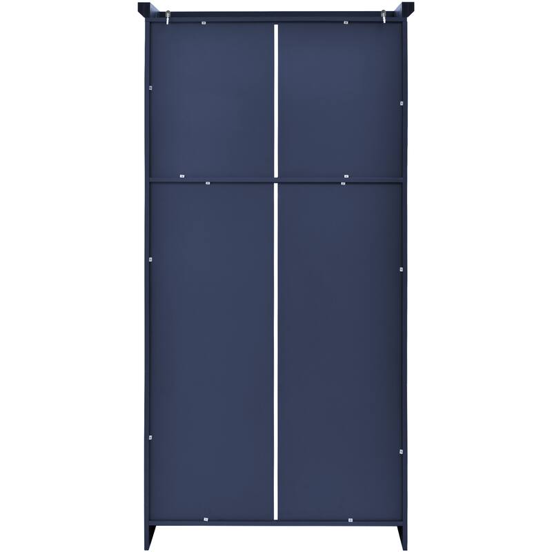 70.9 inch Freestanding Kitchen Cabinet, Tall Storage Cabinet with 4 Doors, 2 Door Shelves, 8 Pull-out Trays and Adjustable Shelf