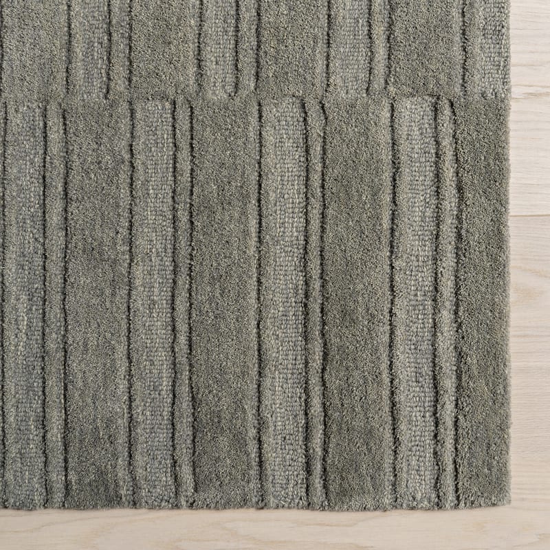 Starke Checked Wool Area Rug