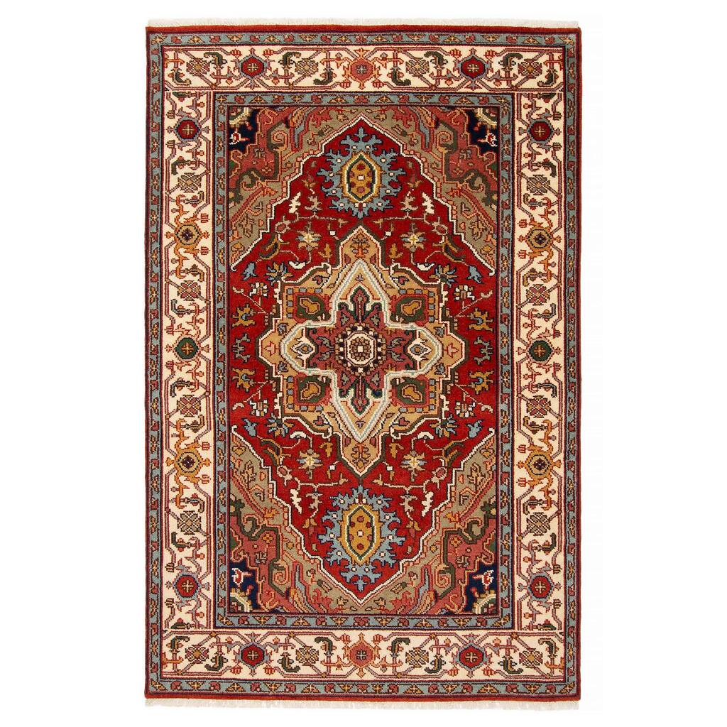 ECARPETGALLERY Hand-knotted Serapi Heritage Red Wool Rug - 5'1 x 7'11