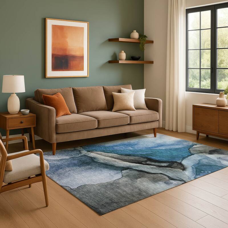 Premium Washable Super Soft Abstract Modern Mayfield Rug