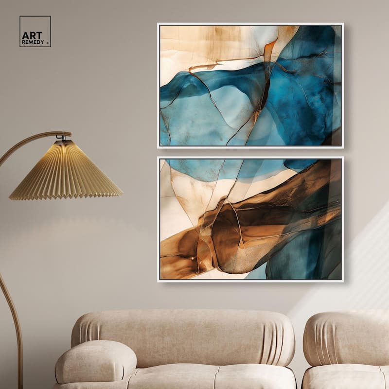 Glitch Aesthetic III Canvas Set of 2 by Art Remedy