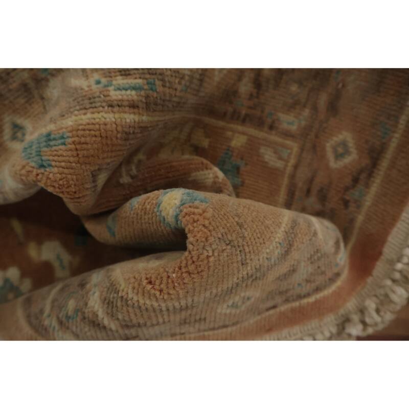 Hand Knotted Oriental 100% Wool Carpet Traditional All-Over Brown Ziegler Area Rug - 3' 1'' X 2' 1''