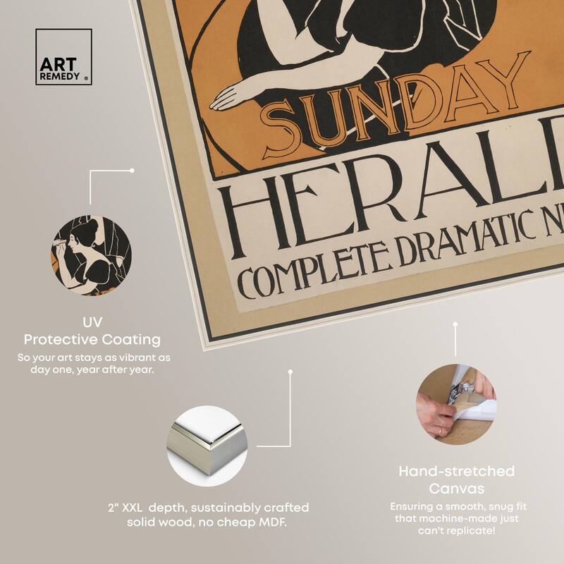 Sunday Herald 1893 Canvas by Art Remedy
