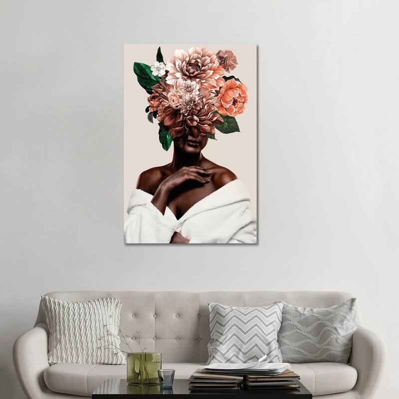 iCanvas "Woman With Flower II" by Danilo de Alexandria Canvas Print - 48x32x1.5