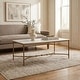 preview thumbnail 10 of 15, Genuine Marble and Metal Coffee Table Gold & White
