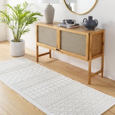 Livabliss Lyna Country Diamond Washable Area Rug