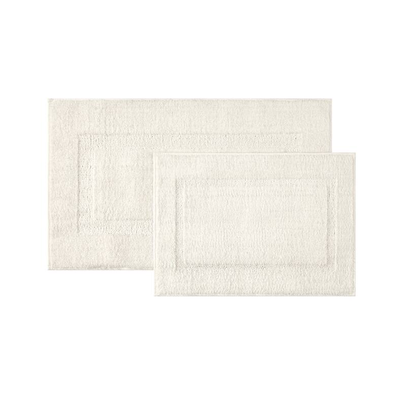 Brooklyn Loom Super Soft Bath Rug - Ivory - (1) 17x24, (1) 20x34