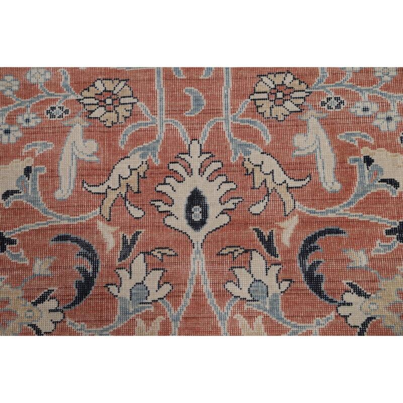 Floral Oriental Sultanabad Ziegler Turkish Wool Area Rug Hand-knotted - 9'9" x 13'0"