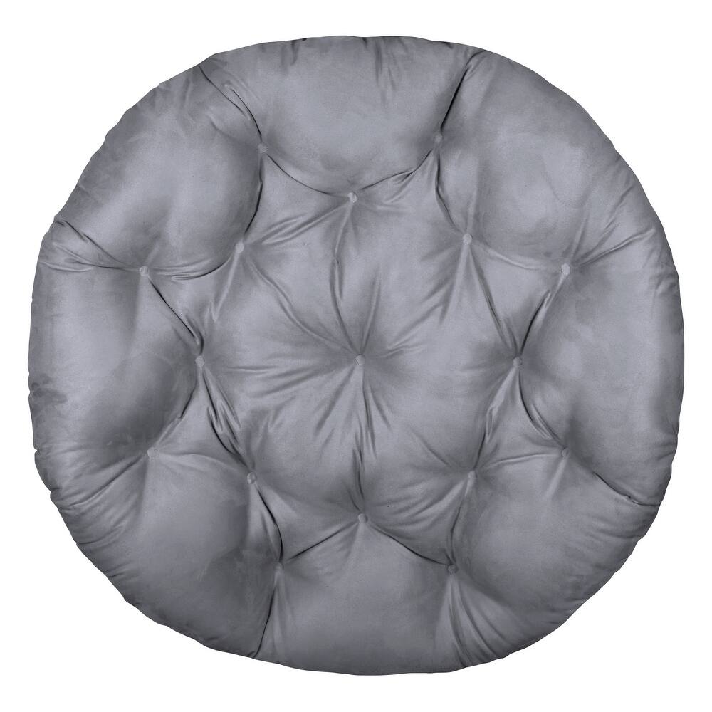 Klear Vu Solid Micro Suede Thick and Fluffy Replacement Papasan Chair Cushion