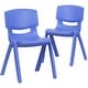 preview thumbnail 5 of 44, 2 Pack Plastic Stack School Chair with 13.25"H Seat, K-2 School Chair
