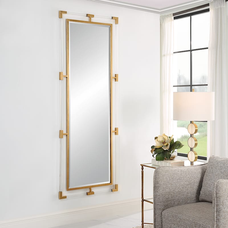 Uttermost Balkan Gold Tall Mirror - 28"W x 75"H x 1"D