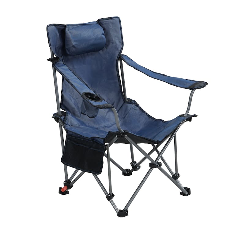 Outdoor Camping Chairs Folding/Portable/Adjustable reclining chair(Three-level adjustment),Side Pockets & Cup Holder,Carry Bag