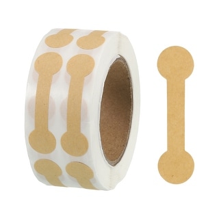 Blank Tamper Evident Labels Adhesive Dumbbell Shape Top Stickers for ...