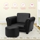 preview thumbnail 2 of 5, Kids Sofa Set Armrest Chair Couch with Ottoman for Children Toddler