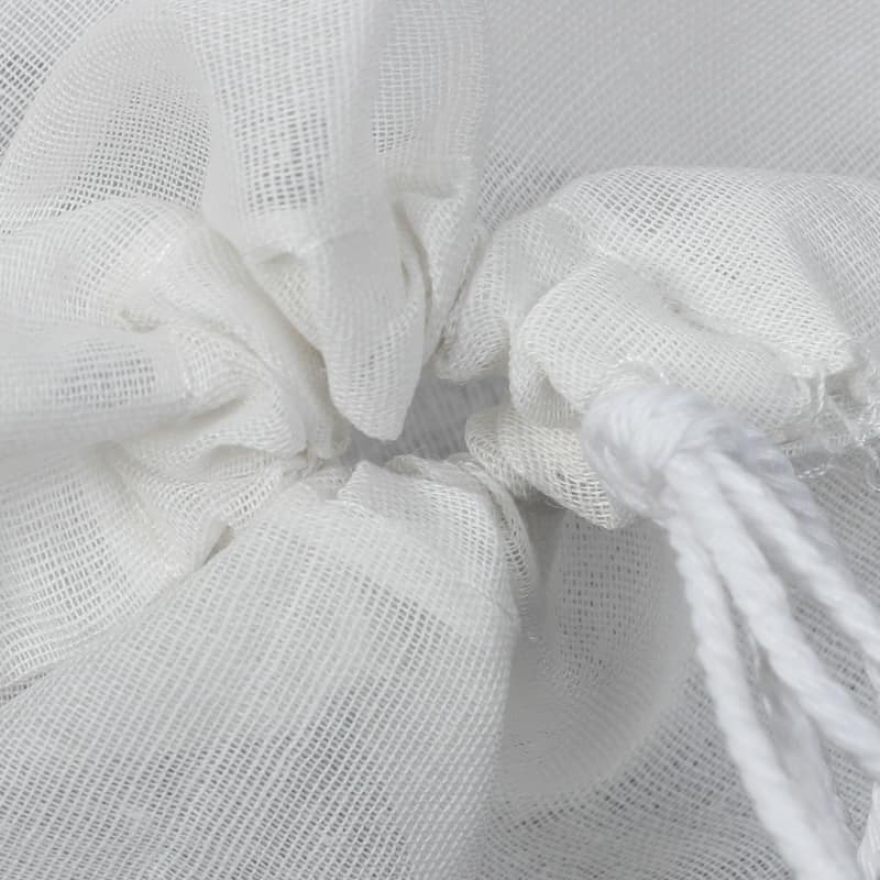 Home Tea Coffee Soup Brew Food Mesh Net Strainer Filter Boil Bag - White