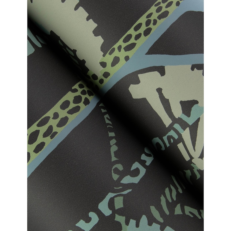 A-Street Prints Unify Aqua Forest Wallpaper