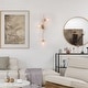 preview thumbnail 14 of 44, Bola Modern Gold 3-Light Chandelier Orb Glass Vanity Lights Wall Sconces