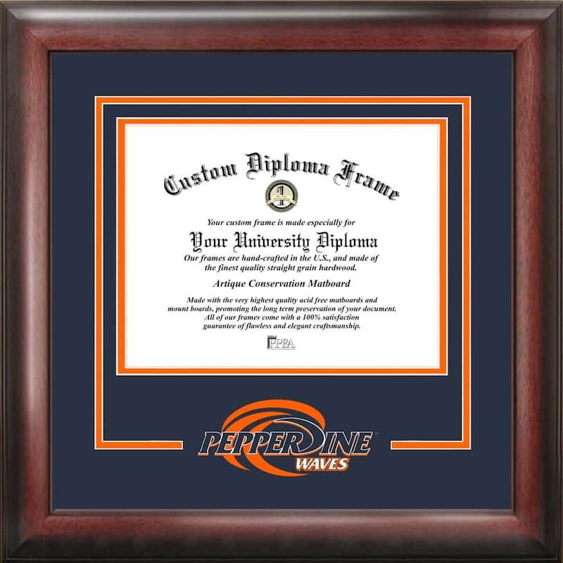 Pepperdine Waves 11w x 8.5h Spirit Diploma Frame