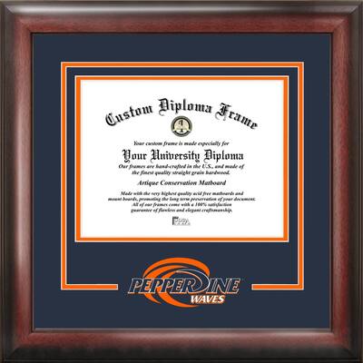 Pepperdine Waves 11w x 8.5h Spirit Diploma Frame