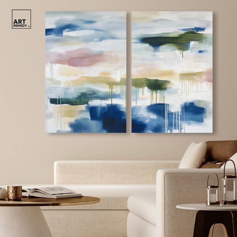 Kairos II Canvas Set of 2 by Art Remedy, Gallery Wrapped