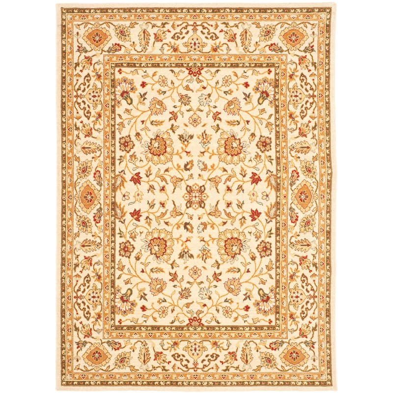 SAFAVIEH Tuscany Manna Traditional Oriental Wool Rug - 4' x 5'6" - Ivory - Rectangle