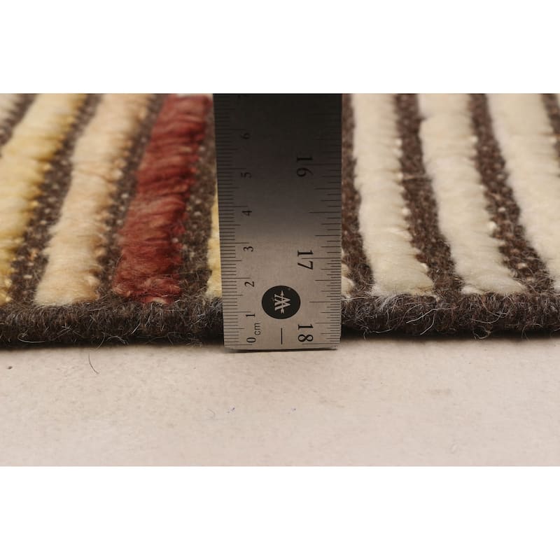 ECARPETGALLERY Hand-knotted Tangier Cream Wool Rug - 8'5 x 11'5