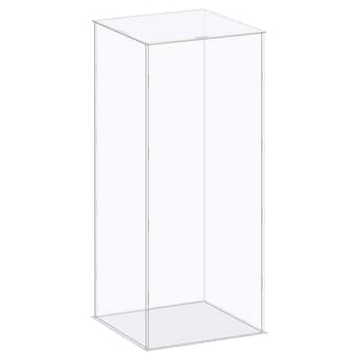 Display Case Box Acrylic Box Transparent Showcase 16x16x41cm for Collectibles