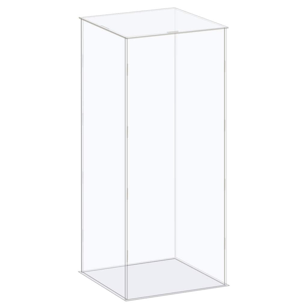 Display Case Box Acrylic Box Transparent Showcase 16x16x41cm for Collectibles