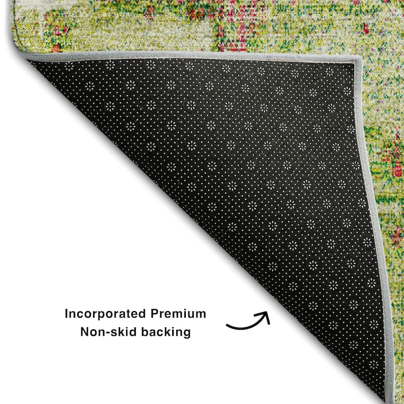 Premium Washable Super Soft Abstrct Flair Mayfield Rug