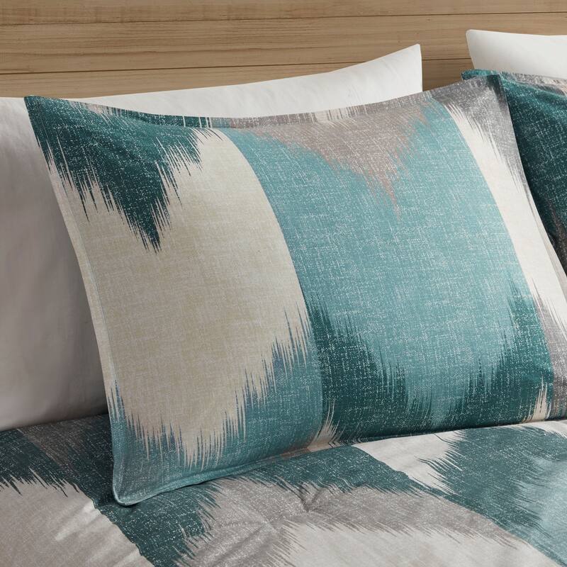 INK+IVY Alpine Aqua 3 Piece Comforter Mini Set