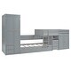 preview thumbnail 15 of 16, Twin Wooden Bunk Bed with Trundle, Cabinet, Wardrobe, Desk and Drawers, White