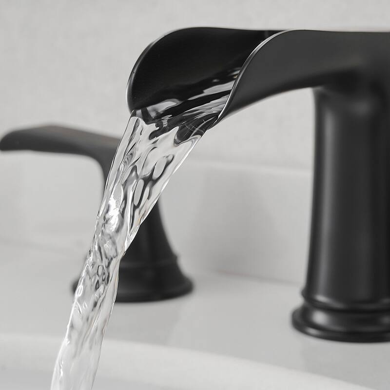 Topcraft Two Handle Waterfall Bathroom Faucet with Pop-Up Drainer