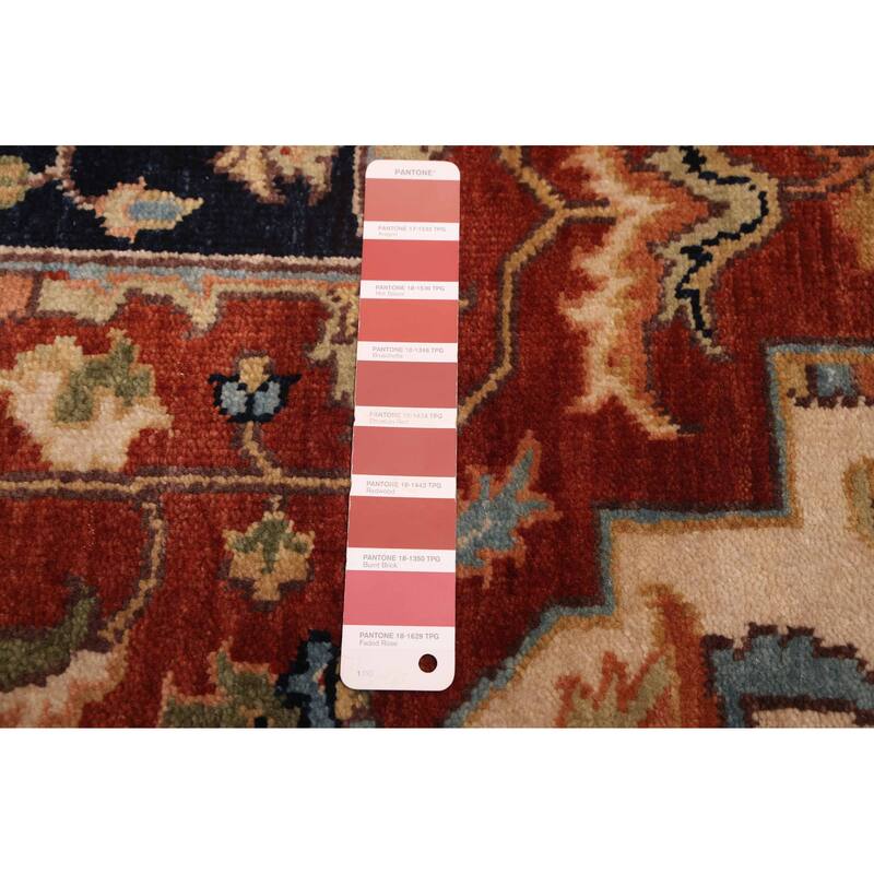 ECARPETGALLERY Hand-knotted Jules Sultane Dark Copper Wool Rug - 7'9 x 9'11