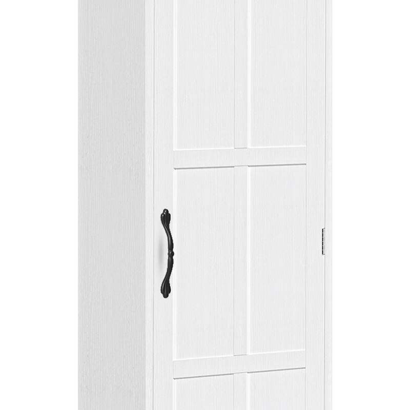 Moasis 47.2 Inch Wall Recessed Ironing Board Cabinet with 4 Storage Shelves