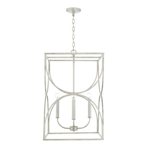 Ricci 18" 4-light Winter White Foyer Pendant