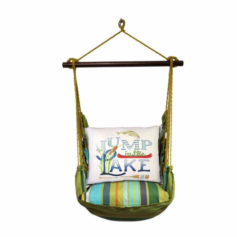 Magnolia Casual Swing Set 4 piece - Citrus Stripe w/ Go Jump in Lake