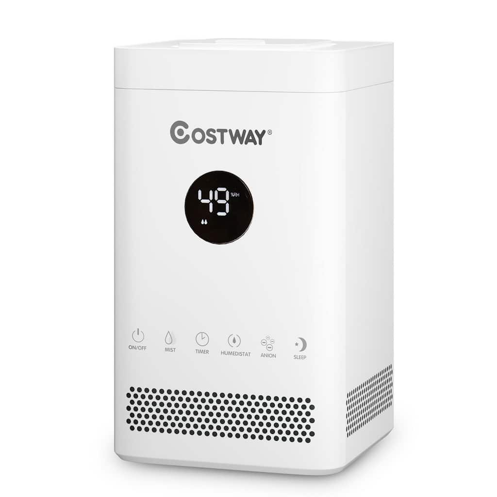 Costway 3.5L Quiet Top Fill Air Humidifier w/ 3-Level Mist Timer Sleep