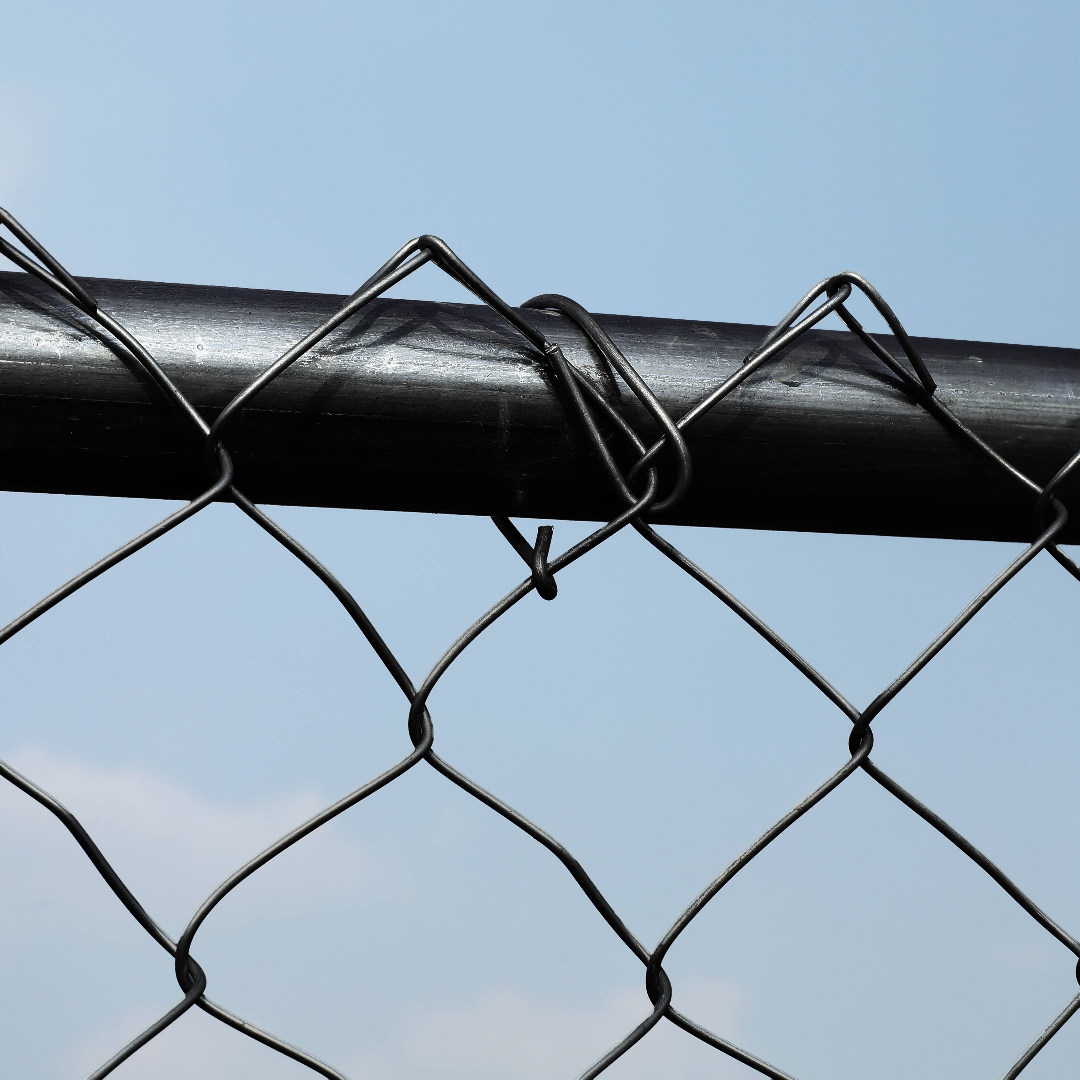 ALEKO 6 x 50 feet PVC Coated Galvanized Steel Chain Link Fence Black ...