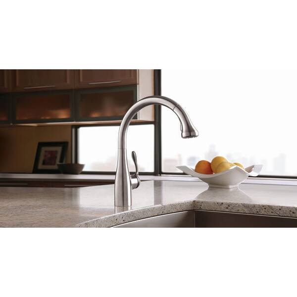 Shop Hansgrohe 04066 Allegro E Pull Down Kitchen Faucet Gourmet