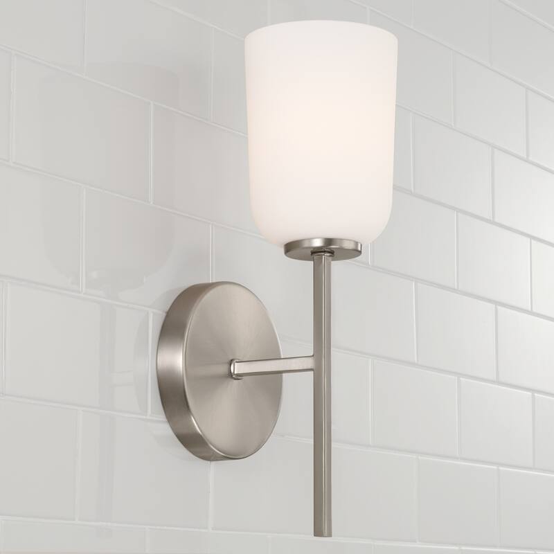 Lawson 1-light Wall Sconce w/ Soft White Glass