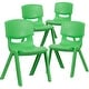 preview thumbnail 5 of 33, 4 Pack Plastic Stack School Chair with 15.5"H Seat, 3rd-7th School Chair