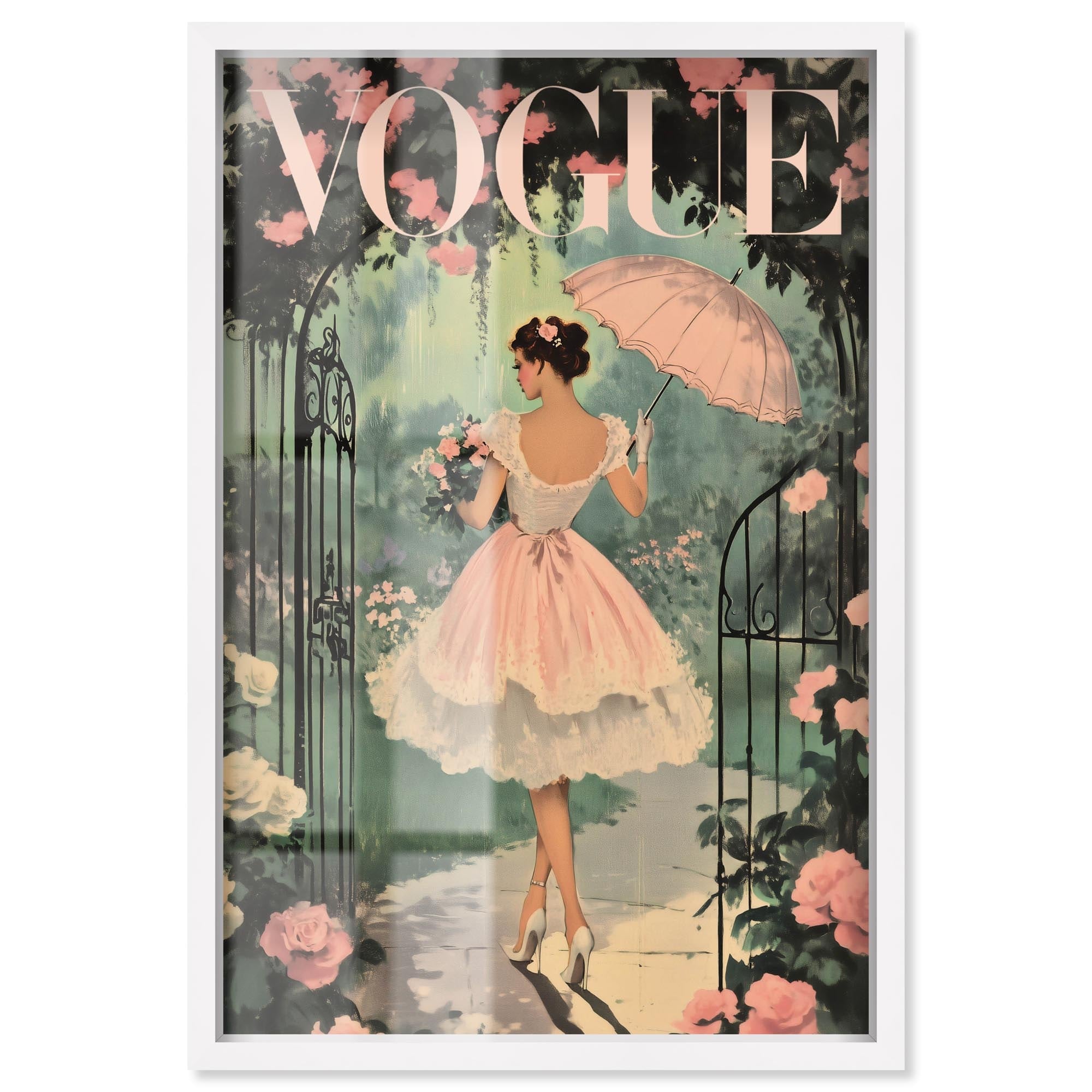 Garden Parasol Glam Art Prints Shadowbox Print by Art Remedy