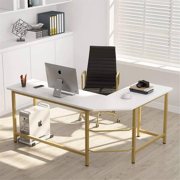 Tribesigns Modern L Shaped Desk Corner Computer Desk Study Home Office On Sale Overstock 20762731